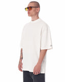 Men's Oversized Martin Valen Sleeve, Chest and Back 3D Printed White Heavy T-Shirt (7)