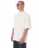 Men's Oversized Back Screen Printed White Heavy T-Shirt (3)