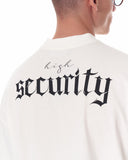 Men's Oversized Back Screen Printed White Heavy T-Shirt (5)