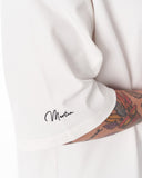 Men's Oversized Sleeve 3D Printed White Heavy T-Shirt (7)