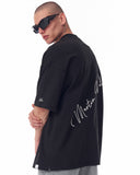 Men's Oversized Chest Sleeve and Back 3D Printed Black Heavy T-Shirt (12)