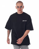 Men's Oversized Chest and Back 3D Printed Black Heavy T-Shirt (8)