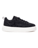 Men's Low Top Sneakers Crowned Shoes Camo Black