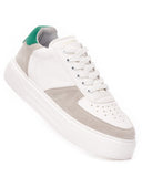 Moix Comfort Sports Sneakers in White and Green (4)