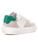Moix Comfort Sports Sneakers in White and Green (3)