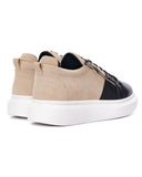 Chunky Sneakers Designer Zipper Shoes Cream-Black (2)