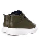 Men’s High Top Sneakers Shoes Khaki (3)