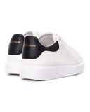Men’s Crowned High Sole Sneakers Shoes White-Black (4)