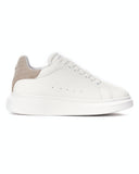 V-Harmony Women's High Sole Sneakers - Beige Suede Heel