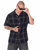 Men's Woven Sile Fabric Oversized Black Shirt (9)