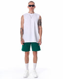 Men's Basic Fleece Sport Shorts In Green (9)
