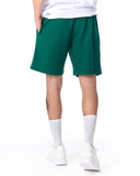 Men's Basic Fleece Sport Shorts In Green (8)