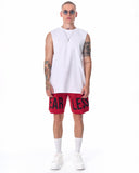 Men's Fearless Fleece Sport Shorts Red (9)