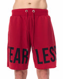 Men's Fearless Fleece Sport Shorts Red (2)