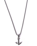 Anchor Figure Stainless Steel Necklace