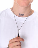 Black Line Figure Stainless Steel Necklace (2)