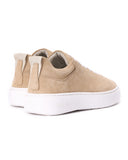 SOSi Beige Genuine Leather Casual Sneakers for Men (4)