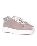 SOSi Genuine Leather Casual Sneakers in Smoke Grey for Men (3)
