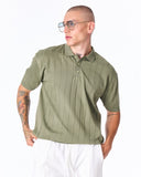 Men's Old Money Oversized T-shirt in Khaki (6)