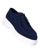 Men’s Genuine Leather Loafers Navy Blue (4)