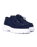 Men’s Genuine Leather Loafers Navy Blue (2)