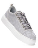 Men's Low Top Sneakers Crowned Shoes Camo Gray (5)