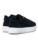 Men’s Low Top Sneakers Genuine Leather Shoes Black (3)