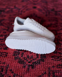 Men's Low Top Sneakers Shoes White (7)