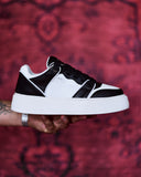 Men's Bicolor High Sneakers in Black-White (2)