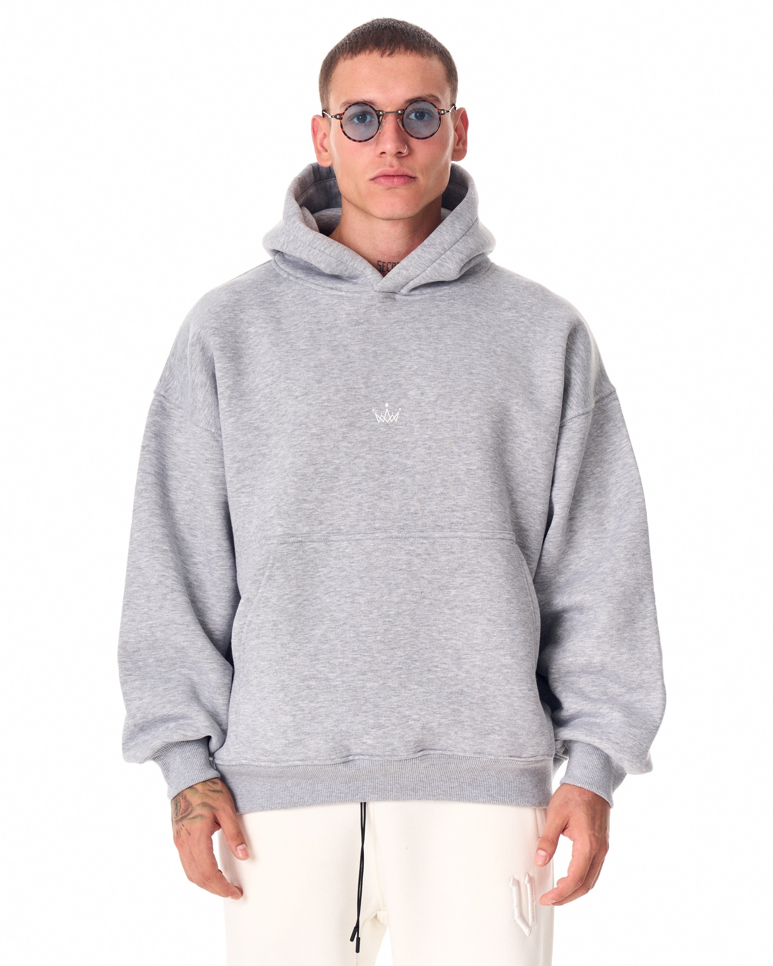 Street Culture Oversized Gray Hoodie | Martin Valen