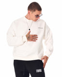 MV Basic Oversized White Sweatshirt (6)