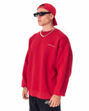 MV Basic Oversized Red Sweatshirt (2)