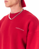 MV Basic Oversized Red Sweatshirt (3)