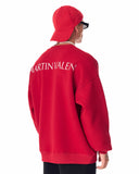 MV Basic Oversized Red Sweatshirt (4)