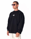 1881 Embroidered Oversized Black Sweatshirt (2)