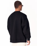 1881 Embroidered Oversized Black Sweatshirt (4)