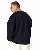 1881 Embroidered Oversized Black Sweatshirt (5)