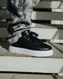 Men's Low Top Sneakers Shoes Black (5)