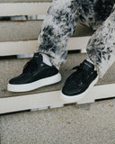 Men's Low Top Sneakers Shoes Black (6)