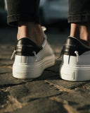 Node High Street Leather Sneakers White Black (9)