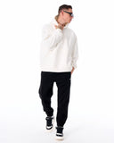 Men's Oversized Hoodie X-Mark White (8)