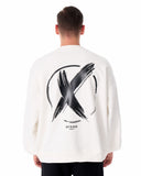 Men's Oversized Sweatshirt X-Mark White (7)