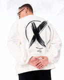 Men's Oversized Sweatshirt X-Mark White