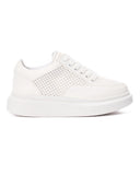 Women's Chunky Full Mesh Sneakers in White
