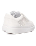 Women's Chunky Full Mesh Sneakers in White (3)
