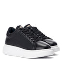 Woman Mega Side-Mesh Sneakers in Black-White (2)