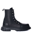 Designer Zipper Black Genuine Leather Boots For Men (2)