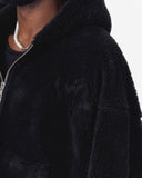 Black Plush Zipper Hoodie with 3D Embroidery (17)