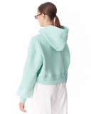 Women's Oversized Crop Hoodie Mint Green (4)