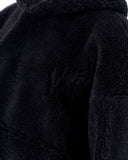 Women's Oversized Plush Hoodie in Black (6)